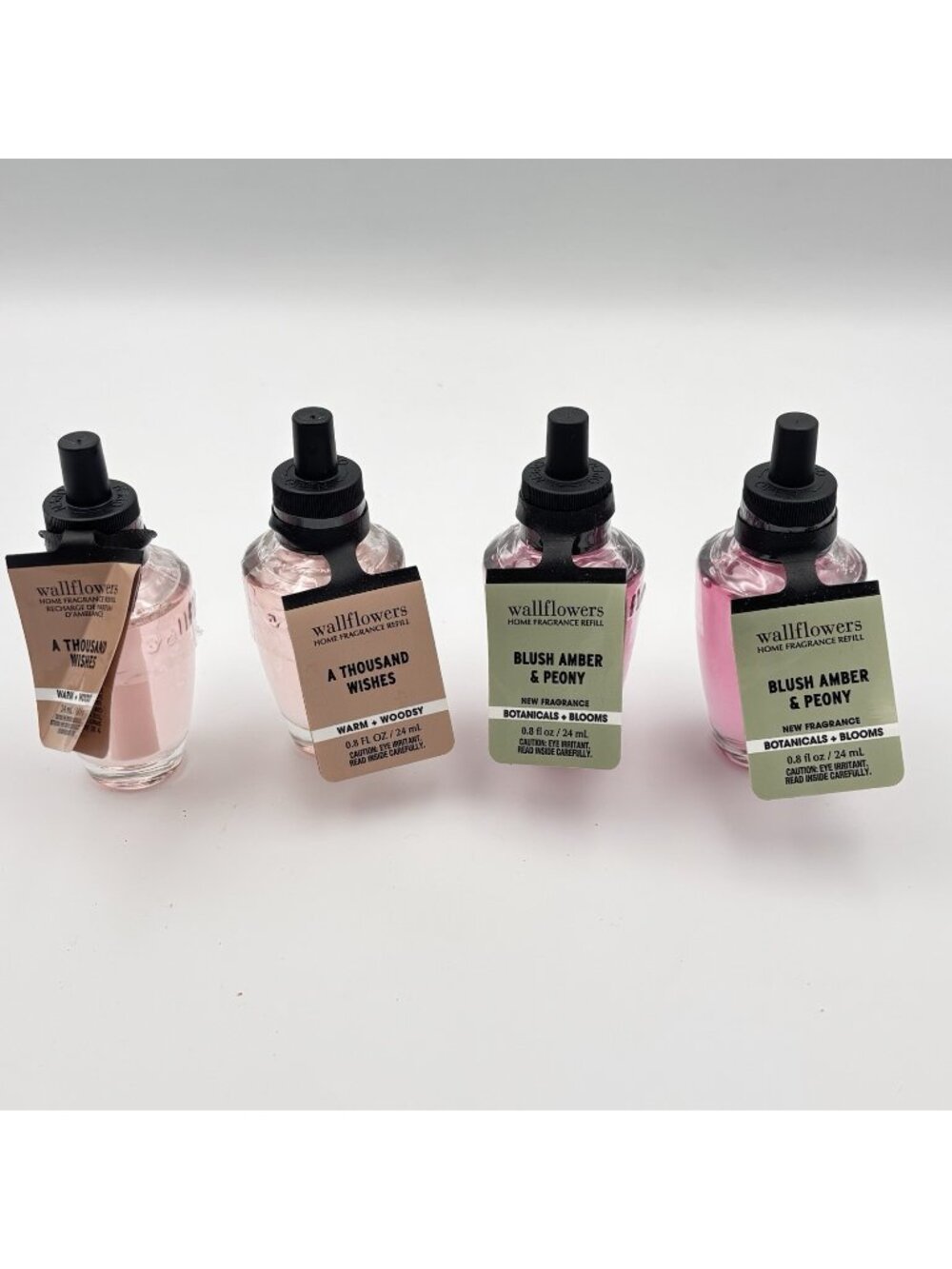 Bath & Body Works Wallflower Mixed Peony Scents Refills 4 Pack Pink Wishes Blush
